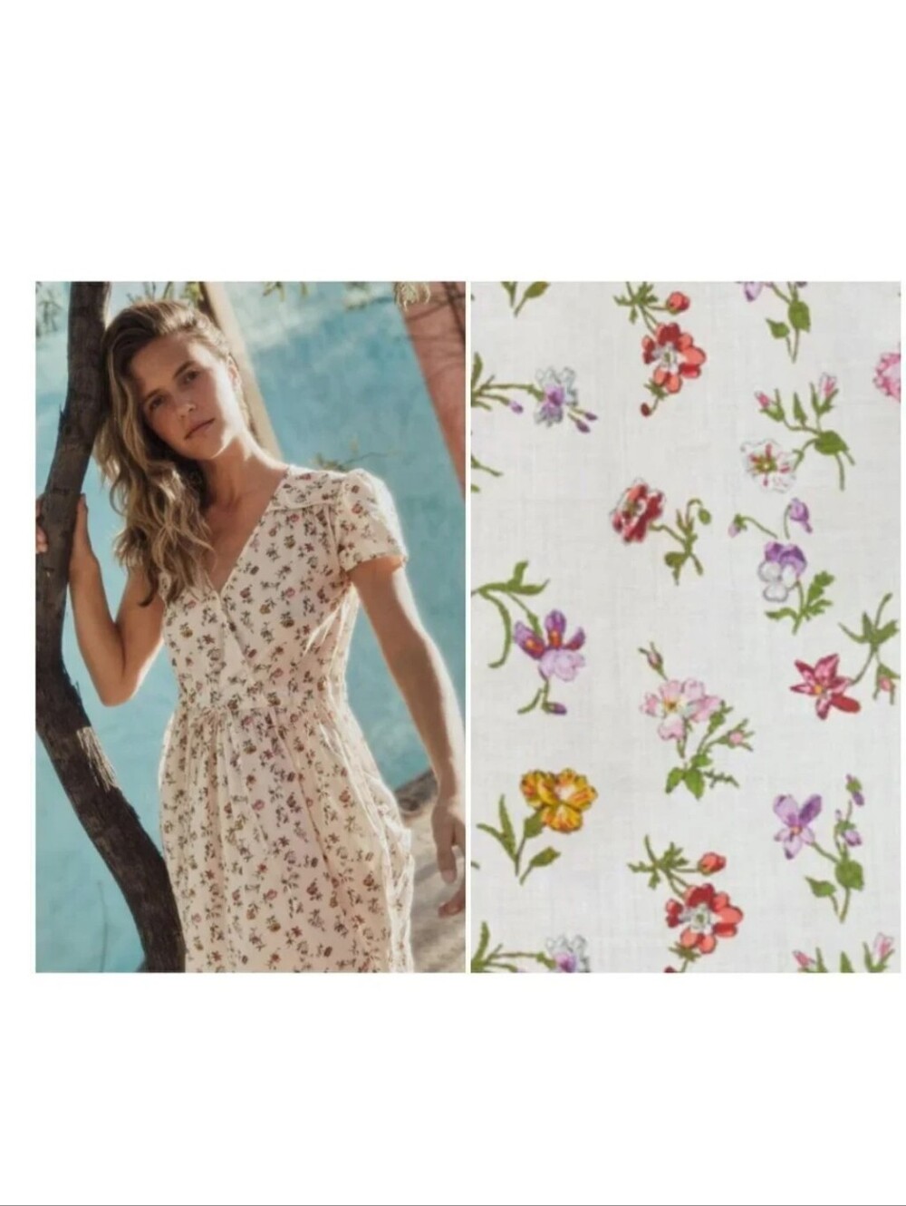 Christy Dawn Dawn Dress | Cream Garden Floral | Petite Medium